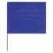 Marking Flag, 2 1/2 Inch x 3 1/2 Inch Flag Size, 15 Inch Staff Ht, Blue, Blank