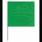 Marking Flag, 2 1/2 Inch x 3 1/2 Inch Flag Size, 15 Inch Staff Ht, Green, Blank