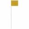 Marking Flag, 2 1/2 Inch x 3 1/2 Inch Flag Size, 36 Inch Staff Ht, Yellow, Blank