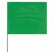 Marking Flag, 4 Inch x 5 Inch Flag Size, 30 Inch Staff Ht, Green, Blank, No Image