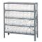 Shelf Bin Unit, Clear-View, 12 x 36 x 39 inch formaat