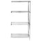 Wire Shelving, 4 Shelves Add On, 36 x 72 x 54 Inch Size, Chrome