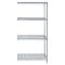 Wire Shelving, 4 Shelf Add-On, 21 x 54 x 63 Inch Size, Gray Epoxy