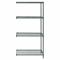Wire Shelving Add-On Kit, Add-On, 24 Inch x 18 Inch, 63 Inch OverallHeight, 4 Shelves