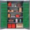 Cabinet, 48 Inch Width, 4 Adjustable Shelves, 128 Ultra Bins