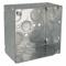 Box, 4 SQ, Welded, 2-1/8 Dp, 1/2-3/4 Tko