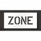 Pavement Stencil, Zone, 0.125 Inch Thick, 16 Inch Height, 42 Inch Width