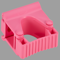 Wall Bracket, Grip Band Module, 3 Inch Size, PP/TPE/PAI, Pink