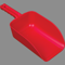 Large Hand Scoop Red 15 x 6-1/2 In