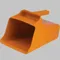 Mega Hand Scoop Poly 128 Ounce Orange