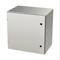 Enclosure, 24 x 24 x 16 Inch Size, Wall Mount, 316L Stainless Steel, #4 Brush Finish