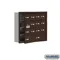 Cell Phone Storage Locker, 29.25 x 24.25 x 5.75 Inch Size, 4 Door High, Bronze