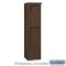 Horizontal Receptacle Bin, 4C, 17.5 x 72 x 19 Inch Size, Bronze