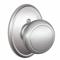 Knob Lockset, 2, Andover/Wakefield, Satin Chrome, Not Keyed