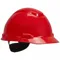 Hard Hat, Front Brim Head Protection, ANSI Classification Type 1, Class C, Red