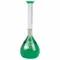 Volumetric Flask, 200 mL Labware Capacity - Metric, Borosilicate Glass, 200mL, Green