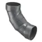 Duct Fitting Elbow, 90 Deg., Socket, 20 Size, PVC