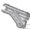 Special Reinforced Wye Strainer, FPT, FKM, SS, 8 Mesh, 3/4 Size, CPVC