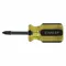 Screwdriver, #2 Tip Size, 3 1/2 Inch Length, 1 1/2 Inch Shank Length, Ergonomic Grip