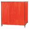 Welding Booth, 8 ft Width, 6 ft Height, Orange, Vinyl, Gro mmets