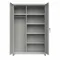 Storage Cabinet, 48 Inch x 24 Inch x 75 Inch, 4 Shelves, Swing Handle & Padlock Hasp, Adj