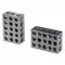 Tri-Block Pair, 2 Inch x 3 Inch x 4 Inch, 23 Holes, 0.0001 Inch per 1 Inch Squareness