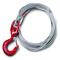 Galvanized Aircraft Cable With Swivel Hook And Swaged Ball Fitting, 3/16 Inch x 20 Ft