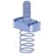 Stud Nut, 5/16-18 Inch Size, Electrogalvanized