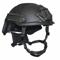 Ballistic Helmet, S Fits Hat Size, Black, Aramid, 1/4 Inch Pad Thick, Level IIIA