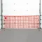 Wall Mounted Loading Dock Safety Barrier Net, 4 ft Height, 6 ft Width, Orange