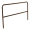 Pipe Safety Railing, Aluminium, Brown, 84 Inch Long