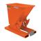 Self Dumping Hopper, Heavy Duty, 0.25 cu. yd., 6000 Lb., Orange, Steel