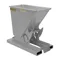 Self Dumping Hopper, Medium Duty, 0.33 cu. yd., 4000 Lb., Machine Gray, Steel