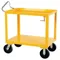 Ergonomic Handle Cart, with Drain, 34 Inch x 72 Inch Size, Yellow