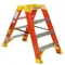 Fiberglass Twin Front Ladder, 4 Step