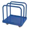 Cart With Poly On Steel Caster, 36 x 30 x 34 Inch Size, 4000 Lb. Capacity, Blue, Steel