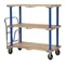 Triple Deck Hardwood Platform Cart, 30 Inch x 60 Inch Size