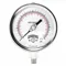 Industrial Pressure Gauge, 0 To 300 PSI, Liquid-Filled, Glow-In-The-Dark White