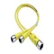 In-Line Splitter, 3 Pole Female to 4 Pole Male, TPE Cable, 0.60m Length