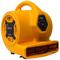 Air Mover, 800 Cfm, Fixed Frame, 3 Speeds, 1/5 Hp, 115V, 10 Ft Cord, Yellow, Variable