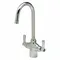 Gooseneck Laboratory Faucet, Lever Faucet Handle Type, 0.5 Gpm, Chrome