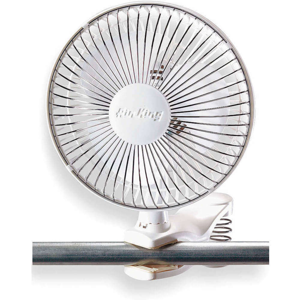 Clip-on ventilator Niet-oscillerend 6 inch diameter 2 snelheden 120v