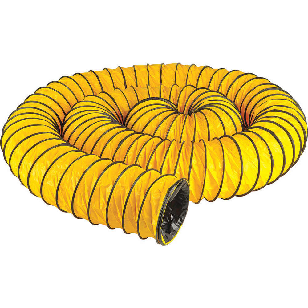 Ventilatiekanaal, 12 inch diameter, 33 voet lengte, geel