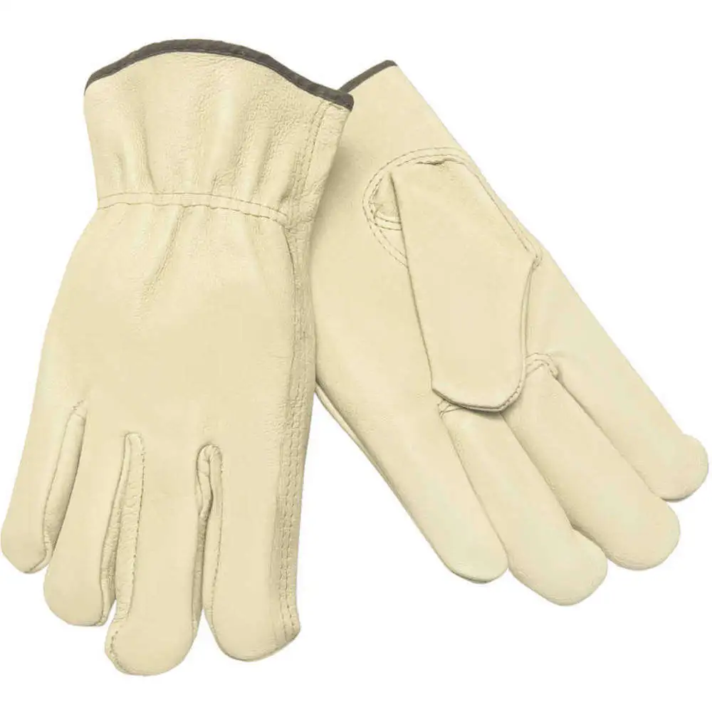 MCR SAFETY Leather Palm Gloves