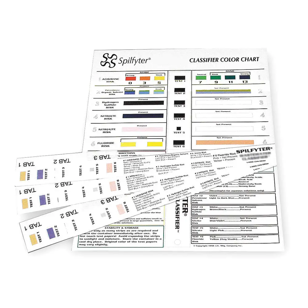 SPILFYTER Chemical Test Strips