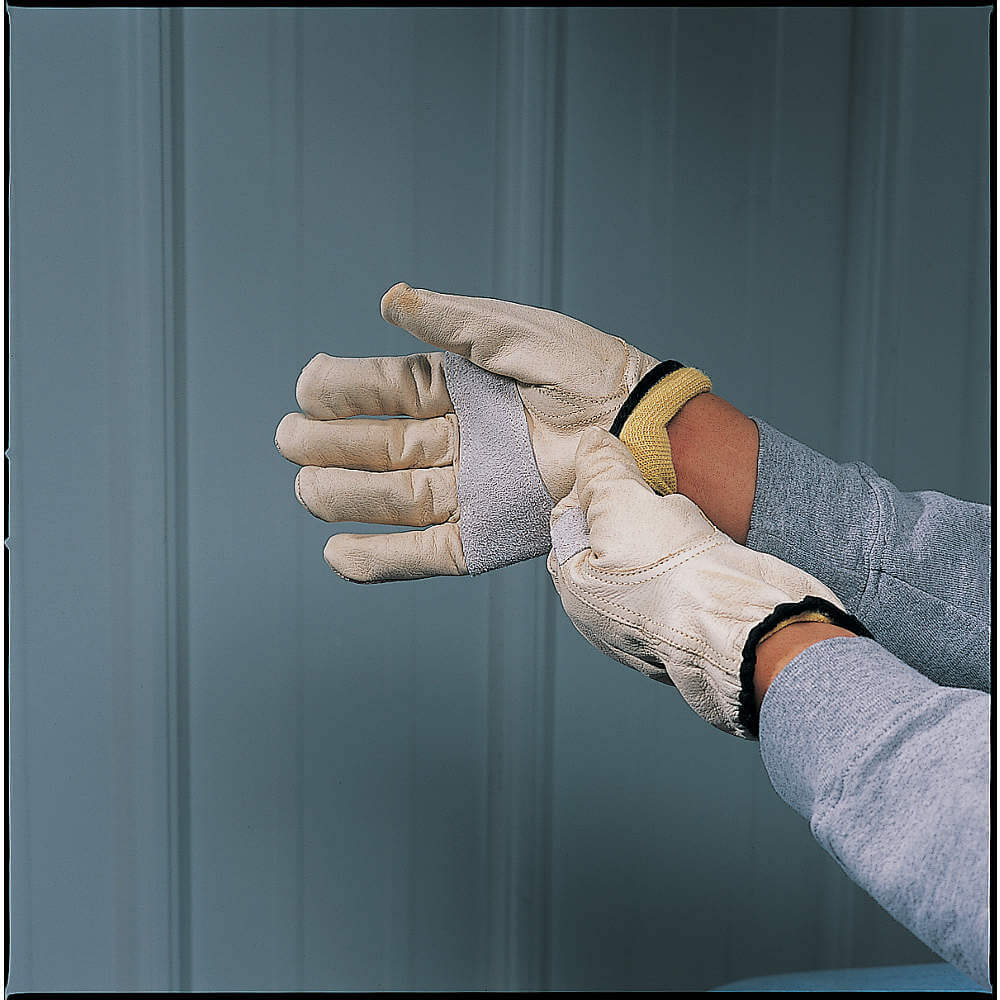 Rescue Gloves Xl White Split Leather Pr