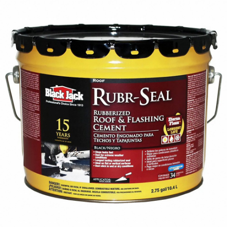 Rubr-Seal - Buis met rubber beklede dakflitscement, asfaltdakcoatings, asfalt, zwart