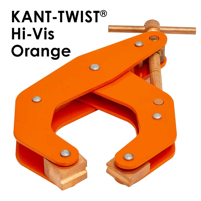 Cantilever Clamp, 2.5 Inch Jaw Opening, Deep Reach, Orange